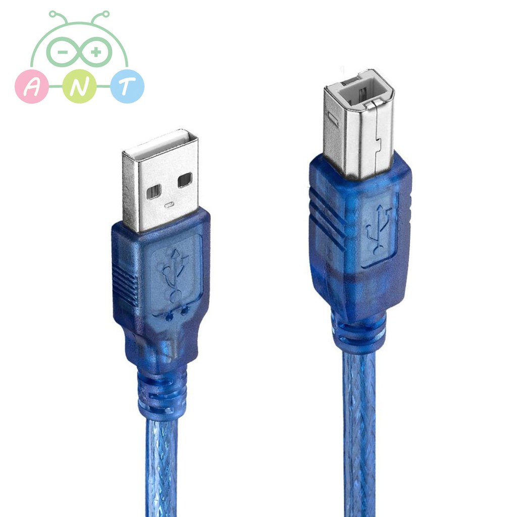 ภาพหน้าปกสินค้าพร้อมส่ง-สาย USB Type B ยาว 30 ซม.-10 ม. USB Cable Type B 30 cm.-10 m. for Arduino UNO, Arduino Mega,Arduino Mega ADK