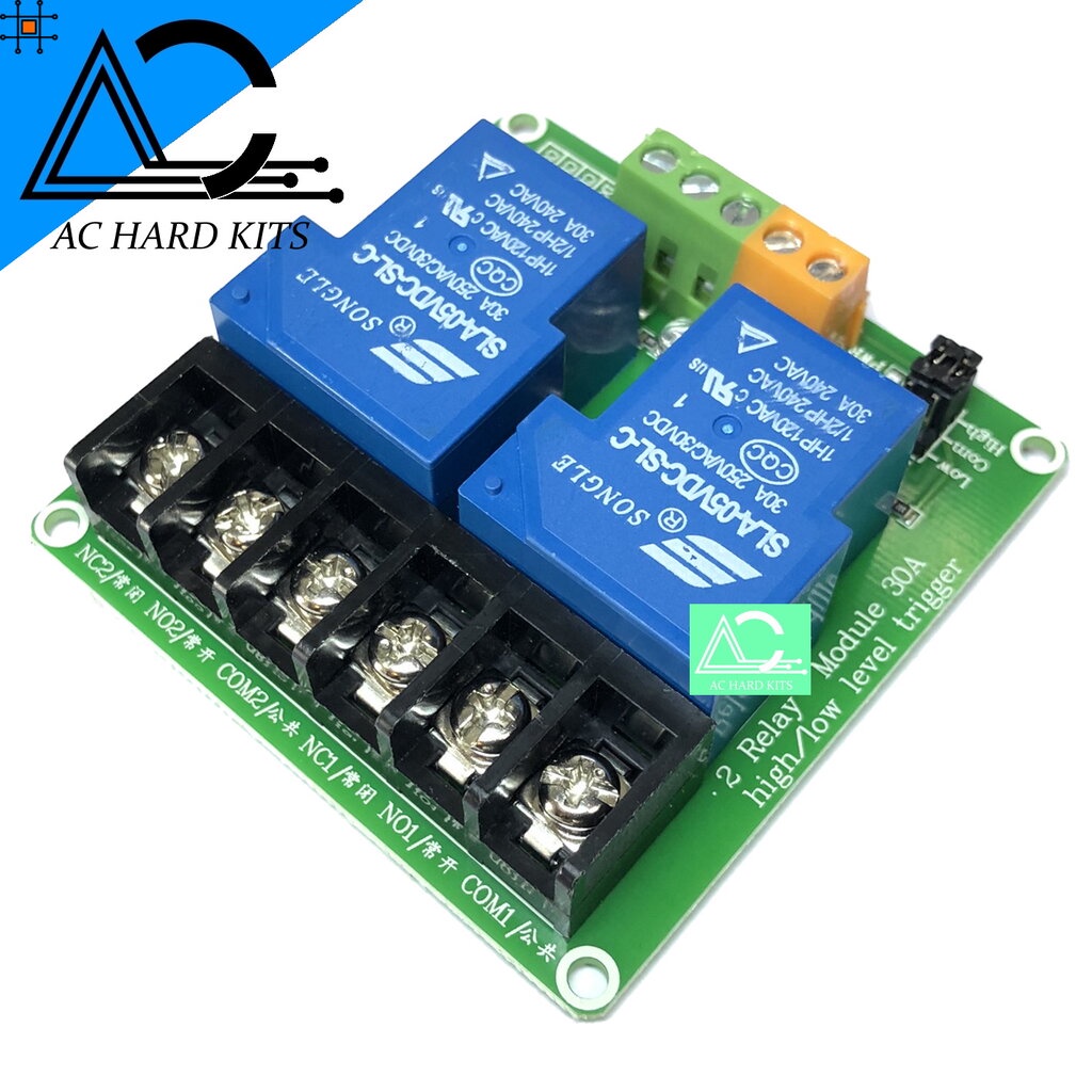 h-amp-l-5v-30a-2-channel-relay-isolation-high-amp-low-trigger-โมดูลรีเลย์-5v