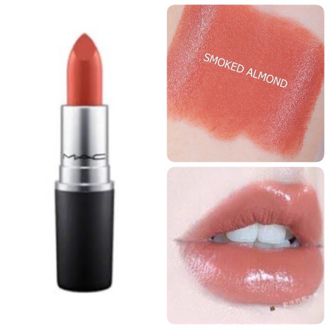 beauty-siam-แท้ทั้งร้าน-beauty-siam-แท้ทั้งร้าน-mac-lipstick-amplified-creme-สี-smoked-almond-128-no-box