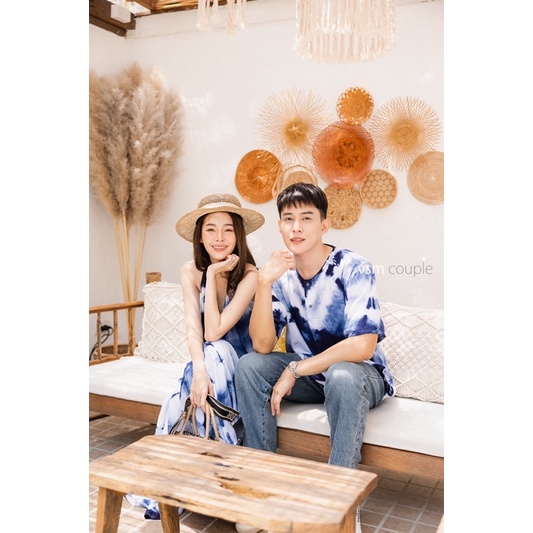code-533-ชุดคู่-summer-ชุดมัดย้อม-ชุดคู่ไปทะเล-งานป้าย-vsm
