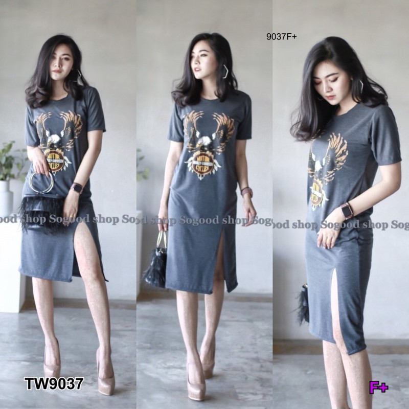 at9037-dress-เดรส-5-ส่วน-สกรีนลายอินทรีย์