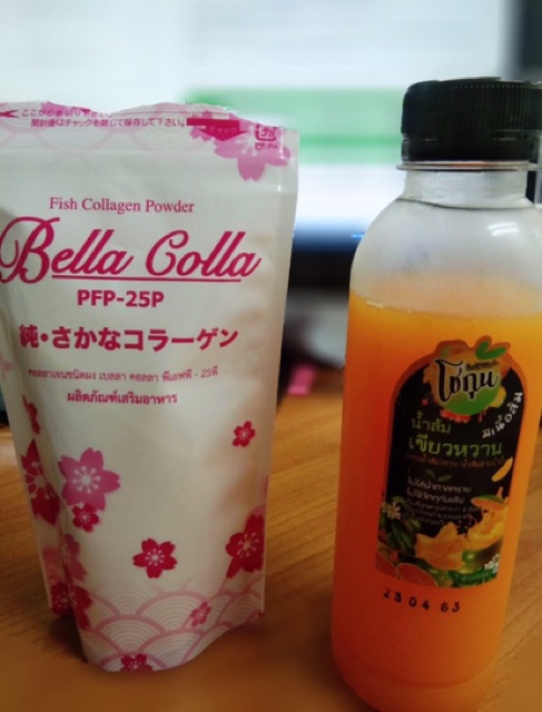 ภาพหน้าปกสินค้าของแท้100% Fish Collagen Powder Bella Colla (เบลล่า คอลล่า)PFP-25p(ของแท้100%) จากร้าน thita72 บน Shopee