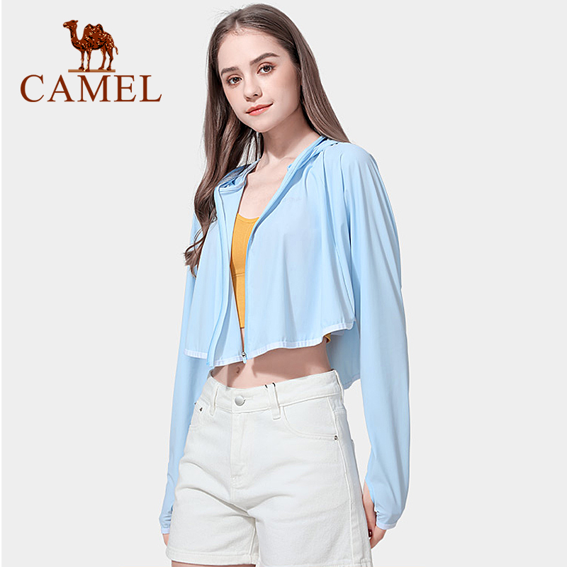 camel-เสื้อคลุมกันแดดระบายอากาศสําหรับผู้หญิง