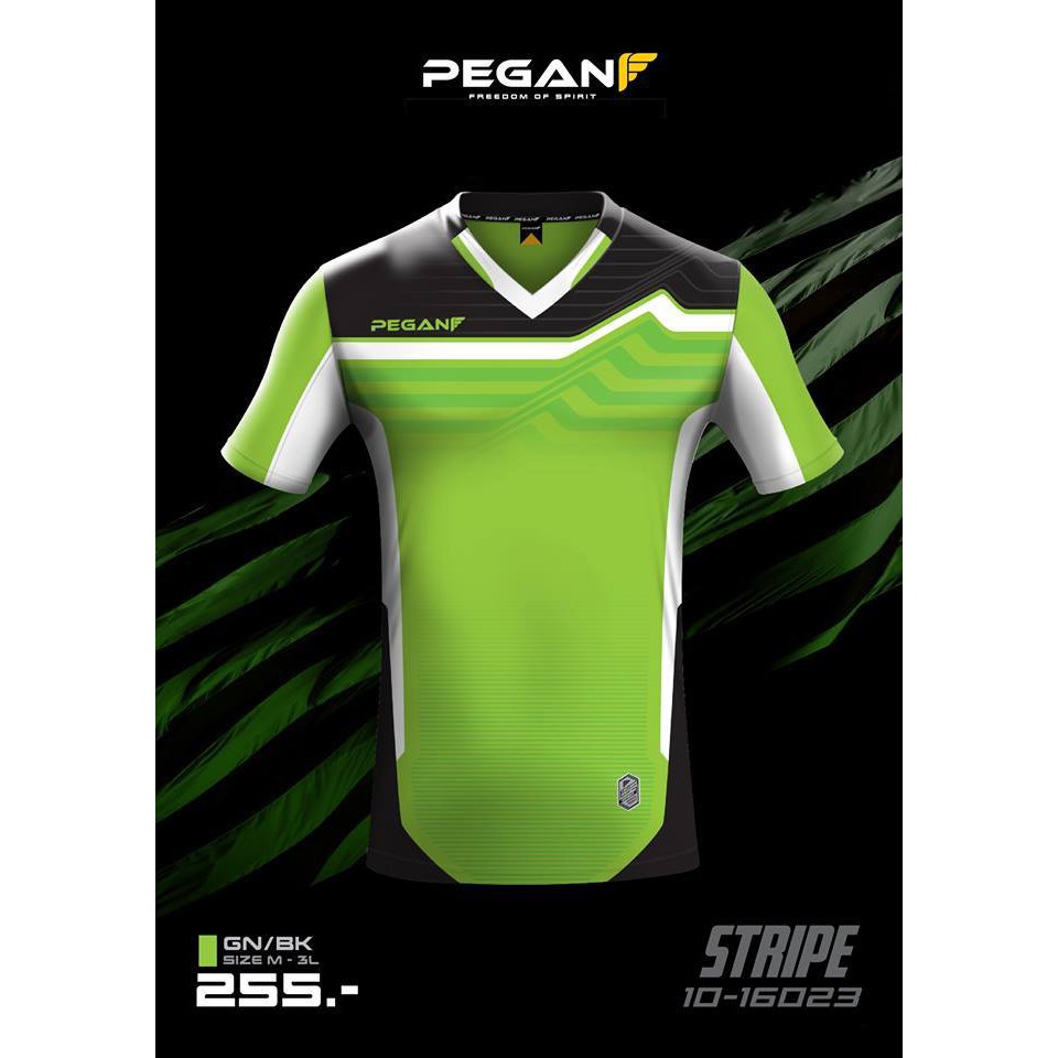 เสื้อฟุตบอลพิมพ์ลายpegan-stripe-10-16023