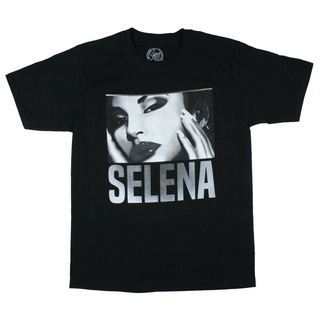 tshirtเสื้อยืดคอกลมฤดูร้อนเสื้อยืด พิมพ์ลาย Selena สีดํา และสีขาว สําหรับผู้ชาย และผู้ใหญ่Sto4XL