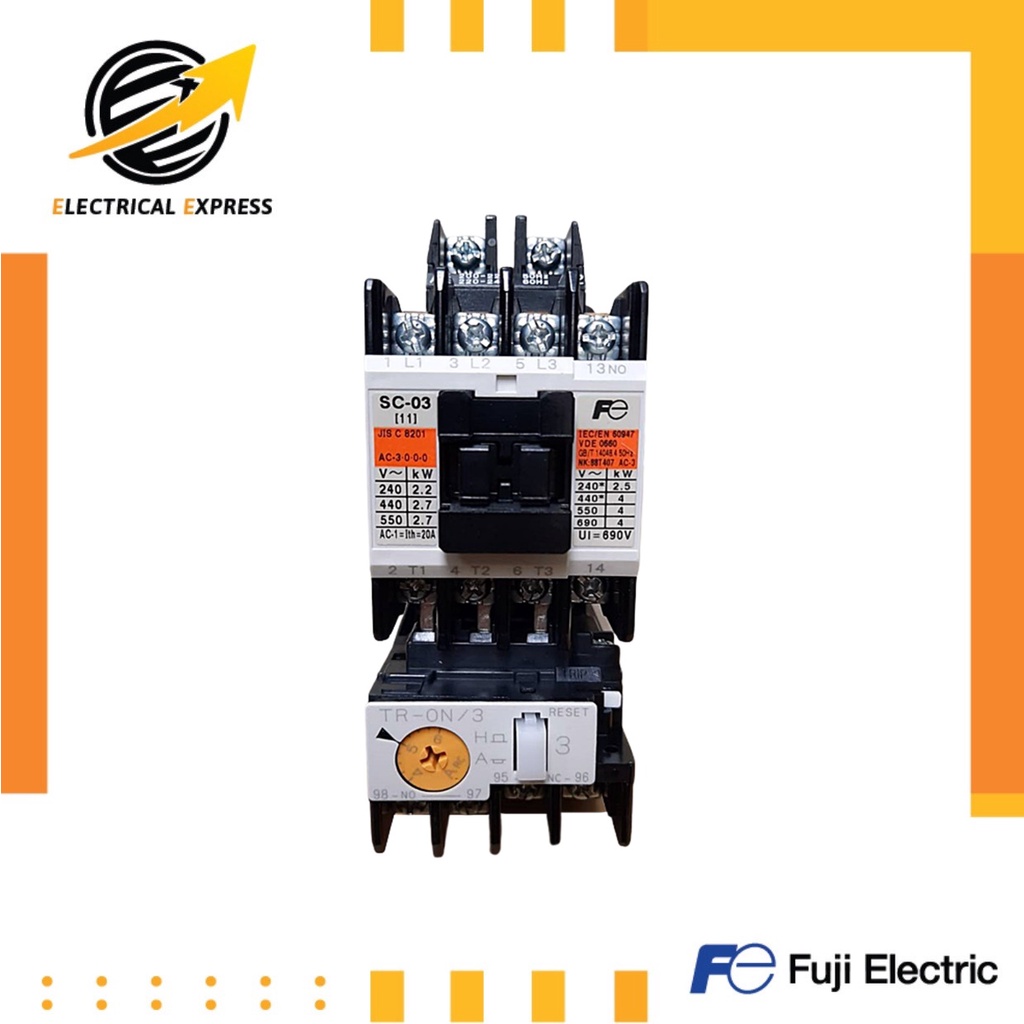 fuji-electric-แมกเนติกสตาร์ทเตอร์-รุ่น-sw-03-3h-coil-200-220vac-fuji-magnetic-motor-starters