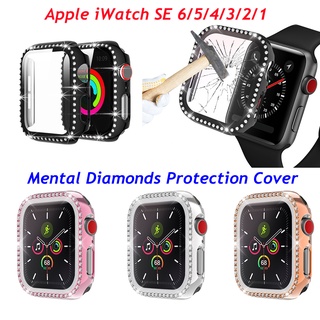 ภาพหน้าปกสินค้าเคส Apple Watch Apple Watch SE iWatch Series 2 3 4 5 6 SE เคส Mental Diamonds Protection Cover 38 40 44mm ที่เกี่ยวข้อง