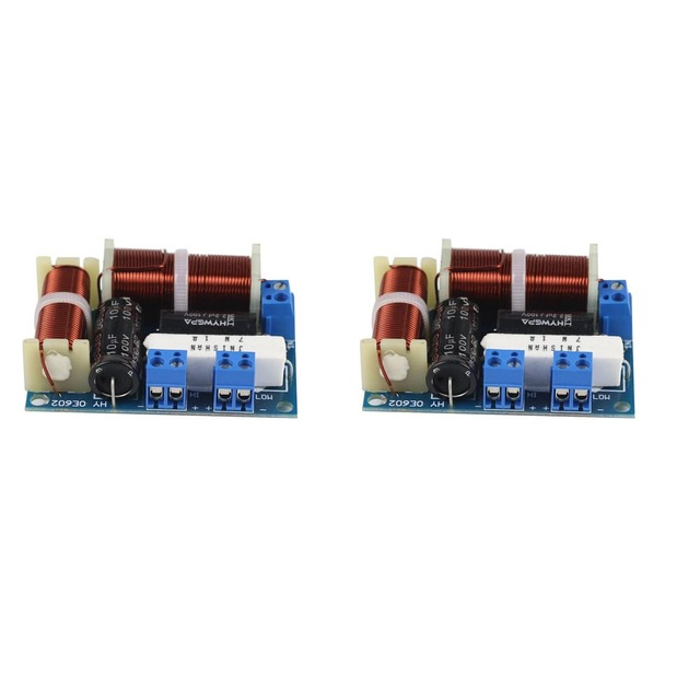 2 Way Crossover Audio Speaker Board MINI Tweeter Bass Bookshelf HIFI ...