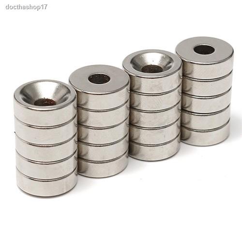 ส่งตรงจากกรุงเทพแม่เหล็กมีรู ขนาด 15 Mm 5x5mm Neodymium Magnet Super Strong Rare Earth ชิ้นละ