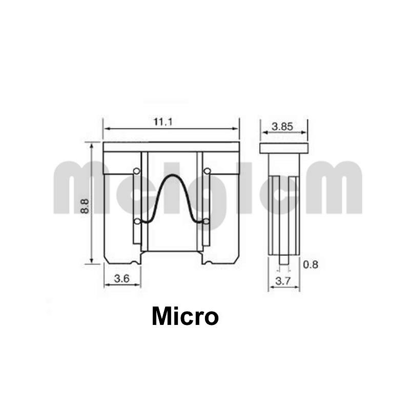 ภาพขนาดย่อของภาพหน้าปกสินค้าใบมีดฟิวส์ ไมโครฟิวส์ ชนิด 2A - 30A สำหรับรถยนต์ 20 ชิ้น/ชุด จากร้าน qianqian.th บน Shopee