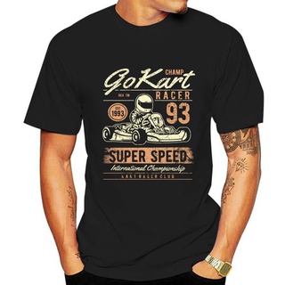 เสื้อยืดพิมพ์ลายแฟชั่น เสื้อยืด พิมพ์ลาย Go Kart Racer สําหรับผู้ชาย