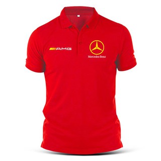 ภาพหน้าปกสินค้าเมอร์เซเดสเสื้อโปโลผ้าฝ้ายพิมพ์ลายโลโก้รถยนต์ Mercedes - Benz ที่เกี่ยวข้อง