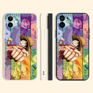 Monkey D. Luffy เคสไอโฟน iPhone 13 11 8พลัส เคส One Piece 12 pro max Xr Xs X 7 8 plus se2020 12 11 phone case นิ่ม