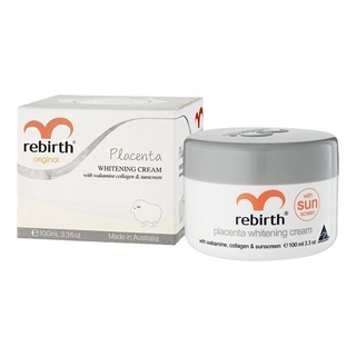 Rebirth สีเทา✨Rebirth Placenta Whitening cream ขนาด 100 ml. ของแท้💯