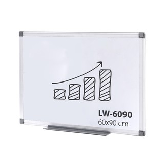สินค้า กระดานไวท์บอร์ด แม่เหล็ก 60x90cm MOUNTAIN Whiteboard LW-6090 กระดาน ไวท์บอร์ดแม่เหล็ก