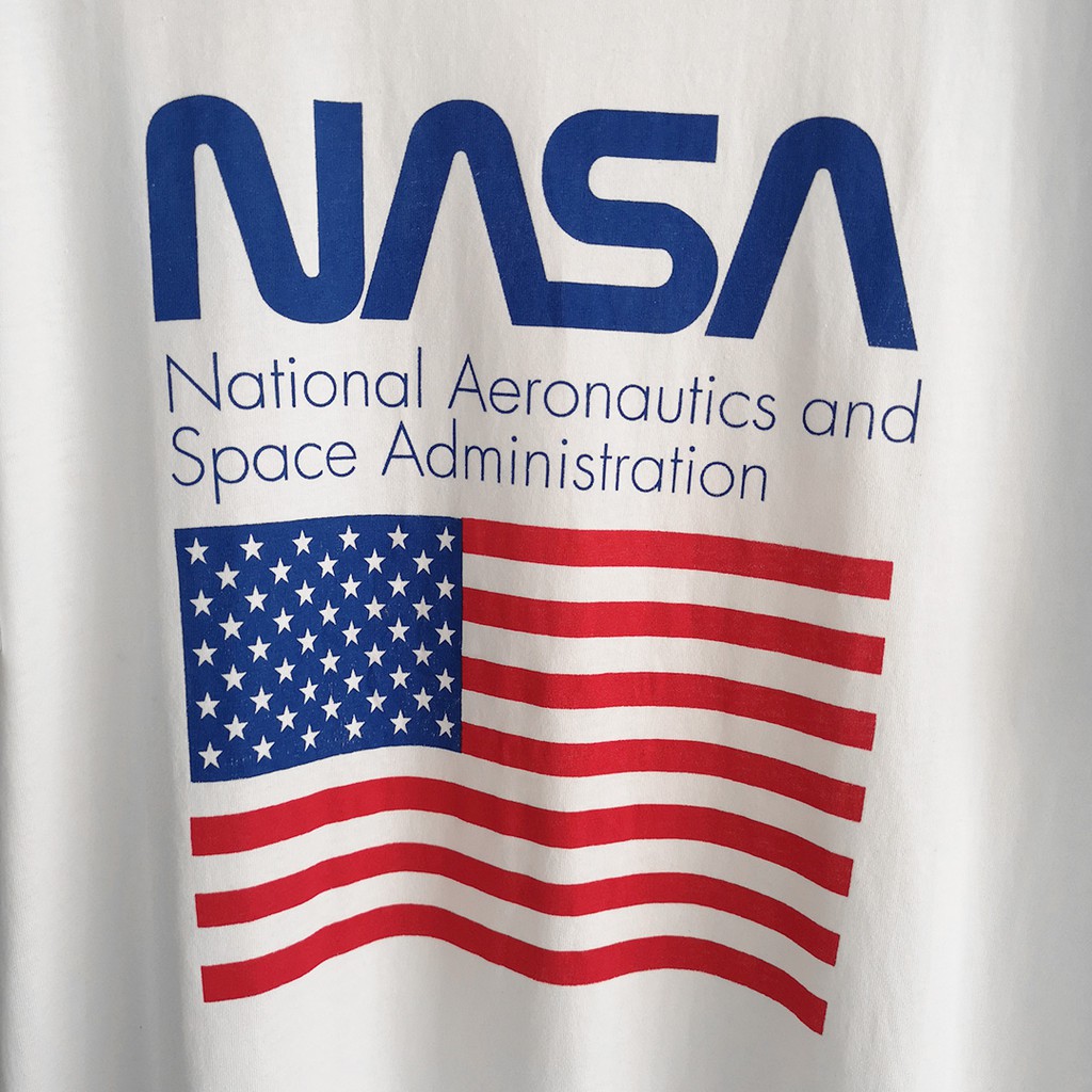 เสื้อยืด-nasa-สินค้านำเข้าแท้-cotton-100