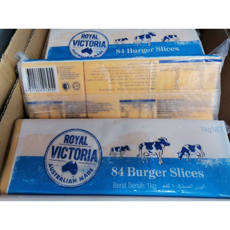 ภาพหน้าปกสินค้าชีสแผ่น(84แผ่น)XL เบอร์เกอร์สไลด์สีส้มRoyal Victoria จากร้าน ramon_cheese บน Shopee