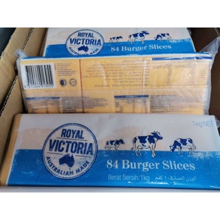 ภาพขนาดย่อของภาพหน้าปกสินค้าชีสแผ่น(84แผ่น)XL เบอร์เกอร์สไลด์สีส้มRoyal Victoria จากร้าน ramon_cheese บน Shopee