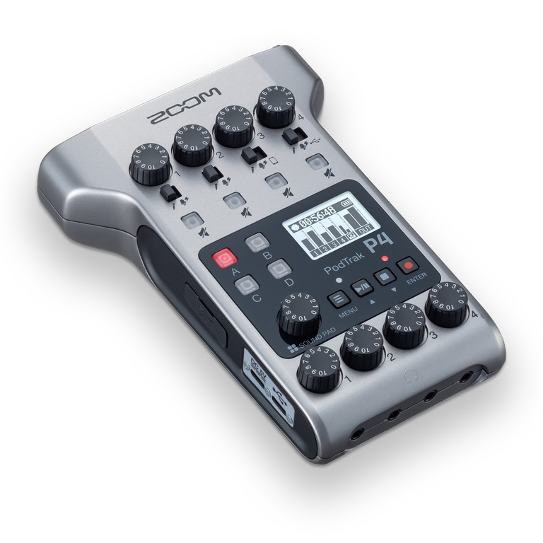 zoom-podtrak-p4-portable-multitrack-podcast-recorder-เครื่องบันทึกพอดคาสต์มัลติแทร็กแบบพกพา-ประกันศูนย์-1-ปี