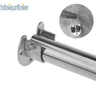 Ready Stock★U-Shaped Closet Rod End Support Stainless Steel Wardrobe Rail Pole Socket