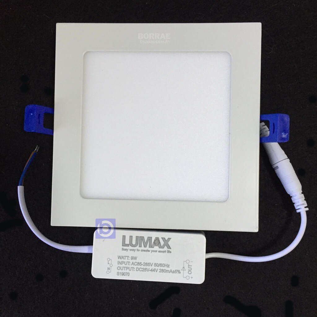 lumax-โคมไฟฝัง-ดาวน์ไลท์พาเนล-พร้อมหลอด-led-9w-แสงขาว-ความสว่าง-810-ลูเมน