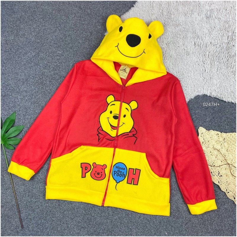 ส่งฟรีจ้า-เสื้อกันหนาวผู้ใหญ่ลายการ์ตูน-ลายหมีพูห์-pooh-งานปัก