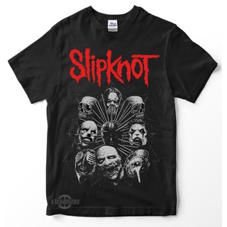 เสื้อยืดโอเวอร์ไซส์UNIQLO เสื้อยืดลําลอง แขนสั้น พิมพ์ลายวง slipknot 1 - SPIT IT OUT Premium สําหรับผู้ชายS-3XL