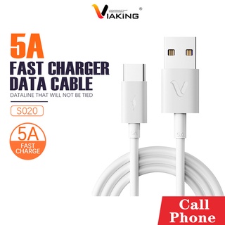 VIAKiNG สายชาร์จโทรศัพท์ 5A รุ่น S-020 หัว Tpye_C IPh Micro ชาร์จเร็ว มีทั้งหมด 3 แบบ 3 รุ่น ความยาวแตกต่างกันไป ทนทานแข็งแรง