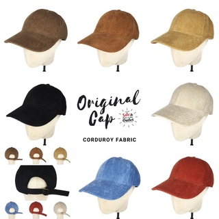 สินค้า หมวกแก๊ปเปล่า Kelly Original Cap Corduroy (ลูกฟูกริ้วใหญ่)  ปรับไซส์ได้ 57-61 cm.( Set 9 )