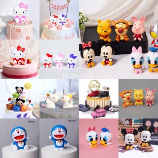 สินค้า DORAEMON DONALD DUCK ตุ๊กตาการ์ตูนสําหรับตกแต่งเค้ก