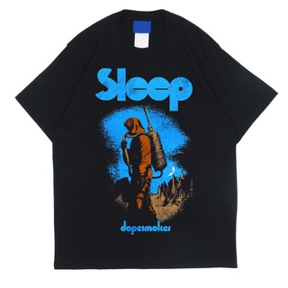 เสื้อยืดผู้ เสื้อยืด ผ้าฝ้าย พิมพ์ลาย Sleep Dopsmokers Band S-5XL