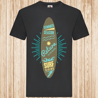 [S-5XL] เสื้อยืด ผ้าฝ้าย 100% พิมพ์ลาย Surf riding สําหรับผู้ชาย