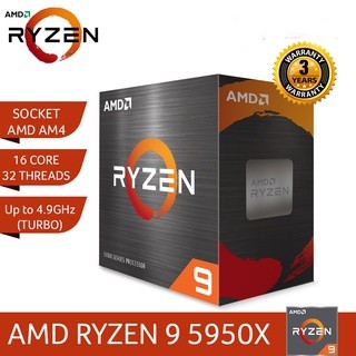 ภาพหน้าปกสินค้าCPU (ซีพียู) AMD AM4 RYZEN 9 5950X 3.4 GHz Warranty 3 - Y ที่เกี่ยวข้อง
