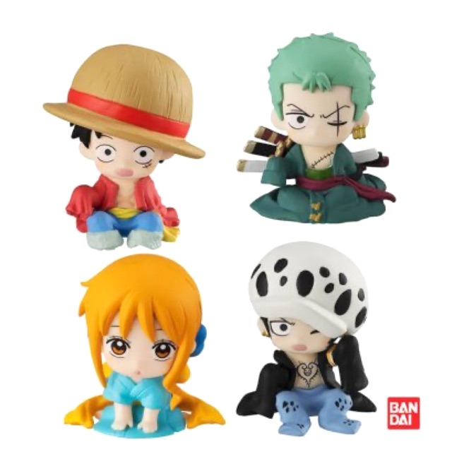 พร้อมส่ง-กาชาปองวันพีชตัวหด-ลูฟี่-โซโล-นามิ-ลอว์-one-piece