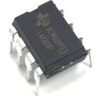 LM393 ตัวถัง DIP-8P Dual Comparators  ราคาถูกสุดในไทย