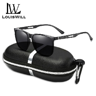 Louiswill แว่นตากันแดด เลนส์โพลาไรซ์ UV400 TAC แฟชั่นคลาสสิก สําหรับผู้ชาย เหมาะกับการขับขี่ ตกปลา กิจกรรมกลางแจ้ง
