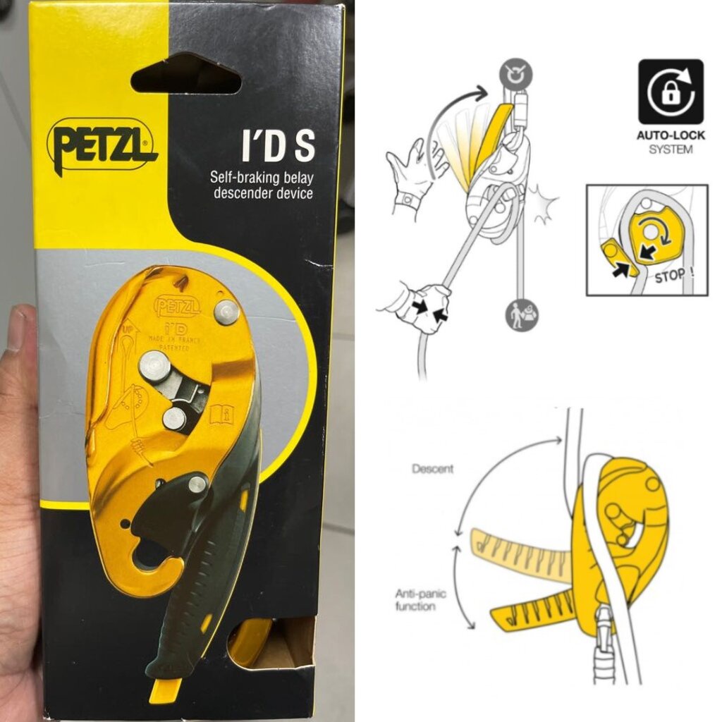 petzl-แท้จากบริษัท-petzl-id-อุปกรณ์โรยตัว-ไอดี