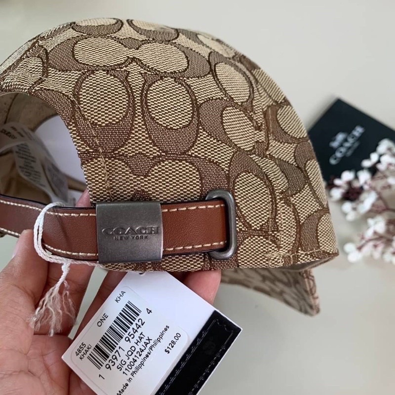 ผ่เน0-หมวก-hat-in-signature-jacquard-coach-4855-สีน้ำตาล-khaki-ลายซี