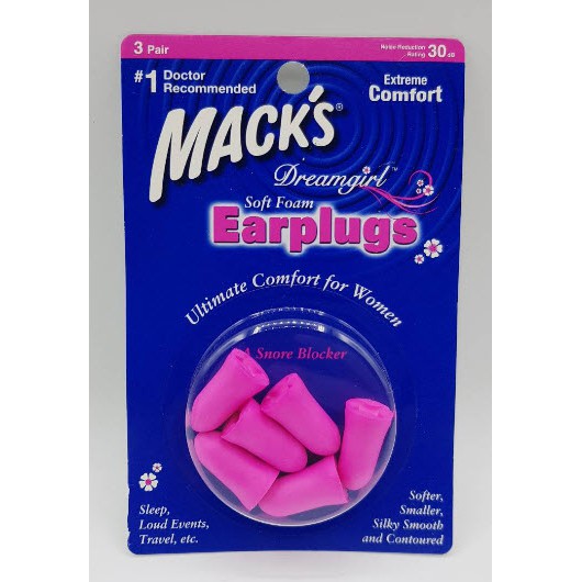 mack-s-sofe-form-earplugs-ที่อุดหูแแบบโฟม-ขนาดเล็ก-สำหรับผู้หญิง-แพ็คละ-3-คู่