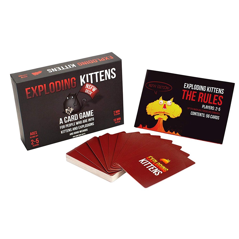 ภาพหน้าปกสินค้าExploding Kittens Board Game (ภาษาอังกฤษ) - Imploding Kittens - Streaking Kittens - บอร์ดเกม แมวระเบิด (เหมียวระเบิด) จากร้าน ugfodvpseu บน Shopee