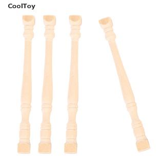 &lt; Cooltoy &gt; โมเดลเสาไม้โรมันจิ๋ว สําหรับตกแต่งบ้านตุ๊กตา 1:12 4 ชิ้น ต่อชุด