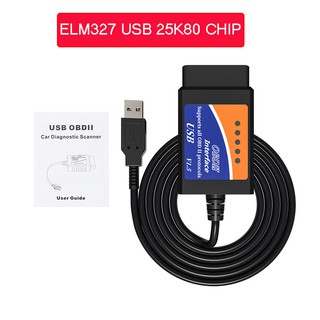 สินค้า Elm327 Usb Obd2 Ftdi Ftdi Ft232Rl Chip Obd2 สแกนเนอร์รถยนต์สําหรับ Pc Eml 327 V1 . 5 Odb2