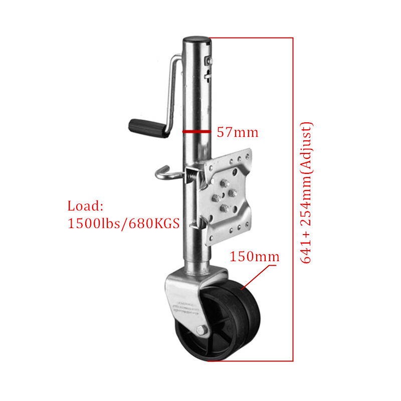 ล้อหน้าเทรลเลอร์-ขนาด-1500-ปอนด์-ล้อคู่-trailer-jack-1500-lbs