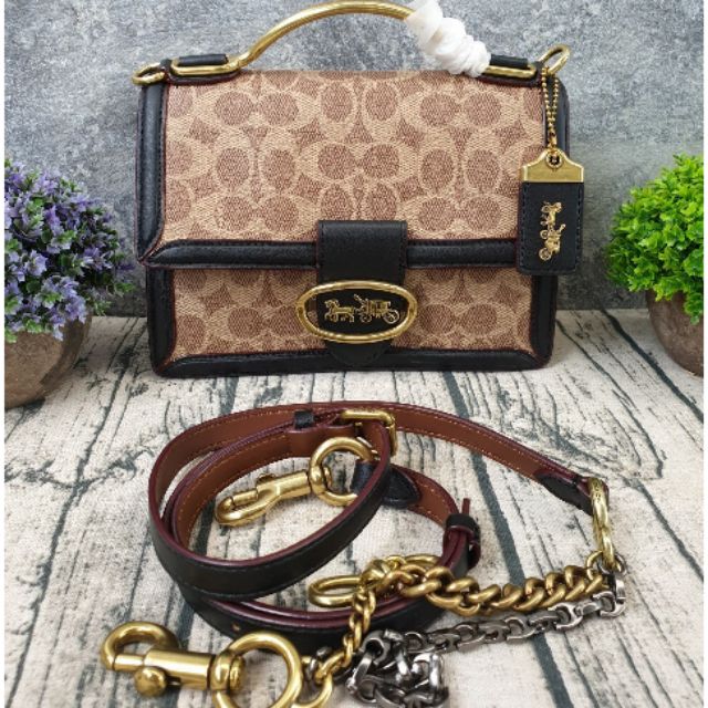 COACH Riley Top Handle 18 In Signature Canvas Outlet