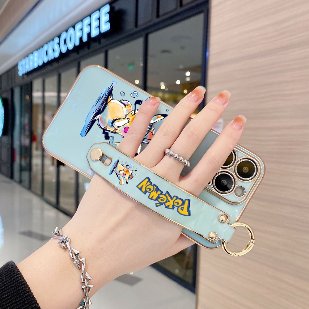 realme-gt-2-3-neo-master-x7-narzo-20-30a-50-50a-prime-pro-5g-เคสเรียวมี-สำหรับ-case-pikachu-wrist-strap-tpu-เคส-เคสโทรศัพท์-เคสมือถือ