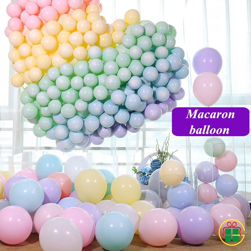 ลูกโป่ง-สีพื้น-ขนาด-10-นิ้ว-สำหรับตกแต่งงานปาร์ตี้-100-ชิ้น