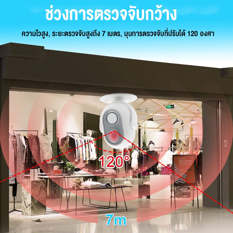 จัดส่งในพื้นที่-daytech-hello-welcome-motion-detector-กรันประตูต้อนรับ-สำหรับบ้าน-ร้านค้า-ร้านอาหาร-2-ชิ้น-hw06