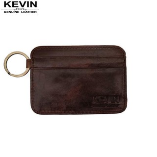 Fin 1 กระเป๋าเงินหนังแท้ กระเป๋าสตางค์แบบบาง Genuine Leather Wallet Purse KEVIN 2485