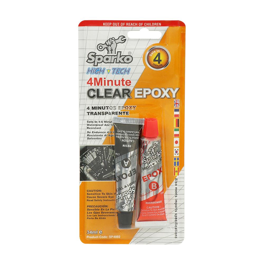 กาวอีพ็อคซี่แห้งเร็ว-ab-sparko-34-กรัม-สีใส-กาวอีพ๊อกซี่-4-minute-clear-epoxy-glue-sparko-34g-clear