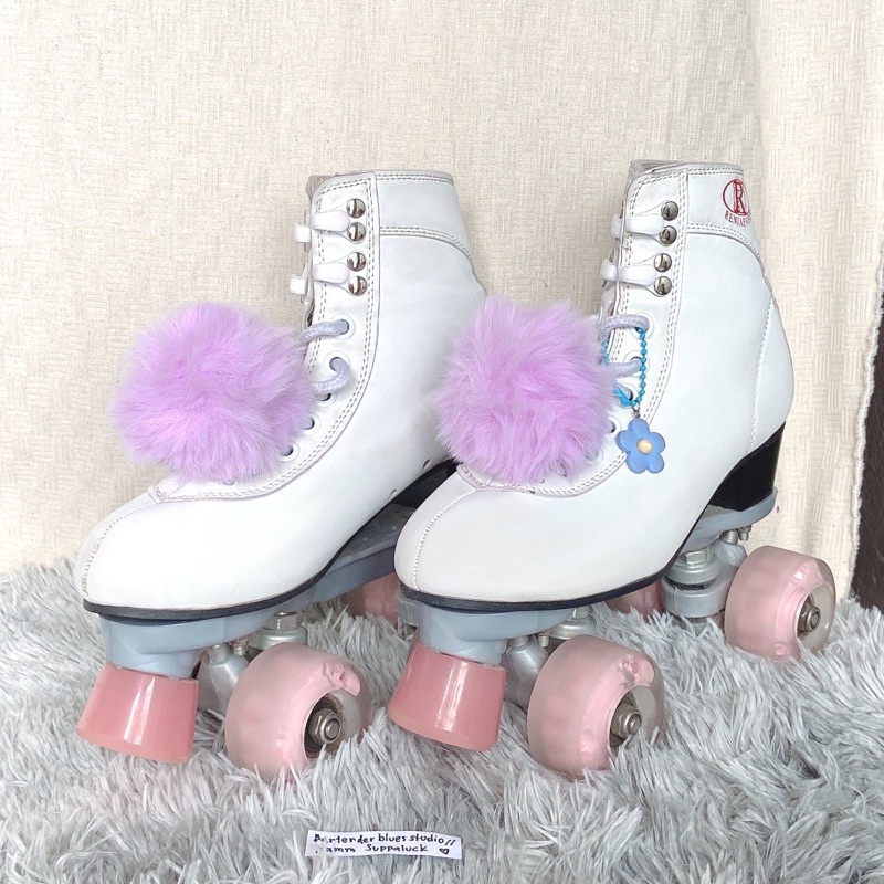 accessories-roller-skate-พู่ติดรองเท้า-ปอมปอมติดรองเท้า-นุ่มฟูมากกก-น่ารักสุด